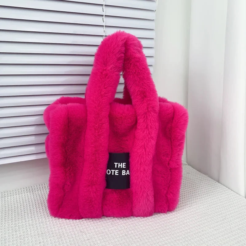 Luxury Faux Fur Tote Bag