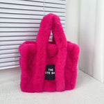 Load image into Gallery viewer, Luxury Faux Fur Tote Bag
