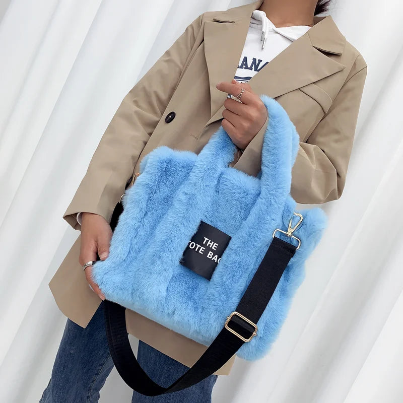 Luxury Faux Fur Tote Bag