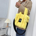 Load image into Gallery viewer, Luxury Faux Fur Tote Bag
