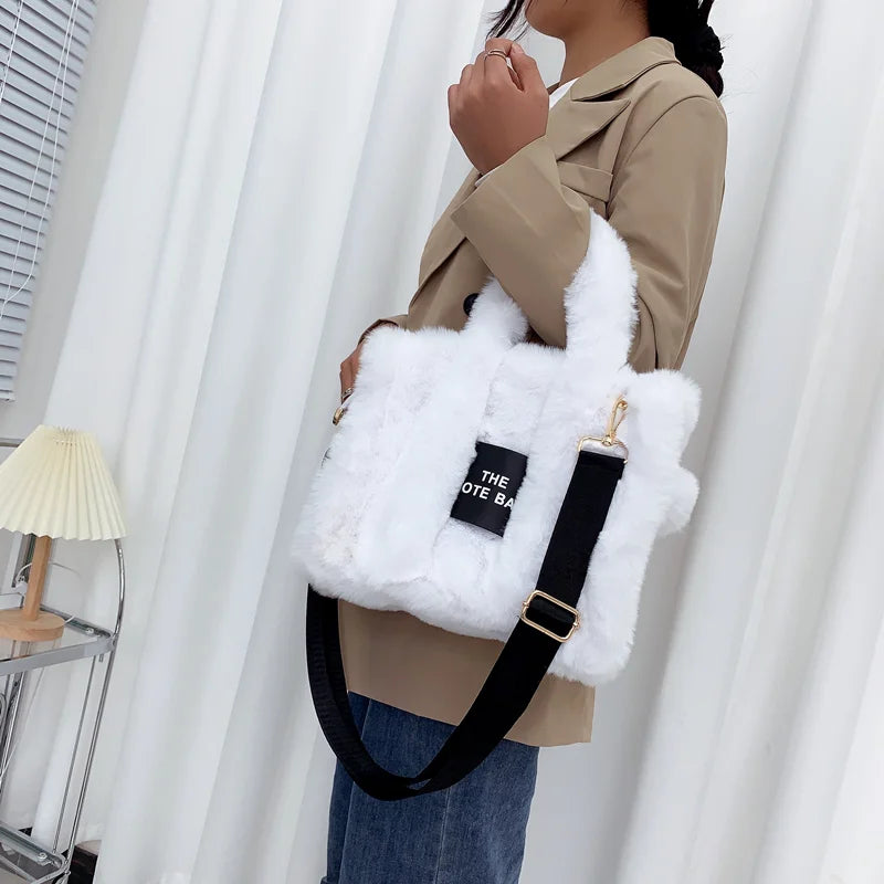 Luxury Faux Fur Tote Bag