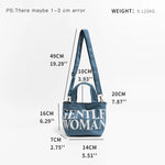 Load image into Gallery viewer, GENTLE WOMAN Mini Denim Tote
