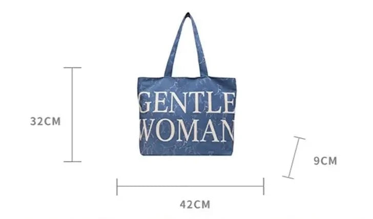 GENTLE WOMAN Big Personality Canvas Tote