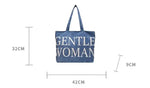 Load image into Gallery viewer, GENTLE WOMAN Big Personality Canvas Tote
