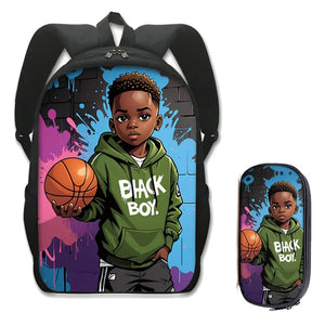 2 Piece Black Youth Excellence Backpack