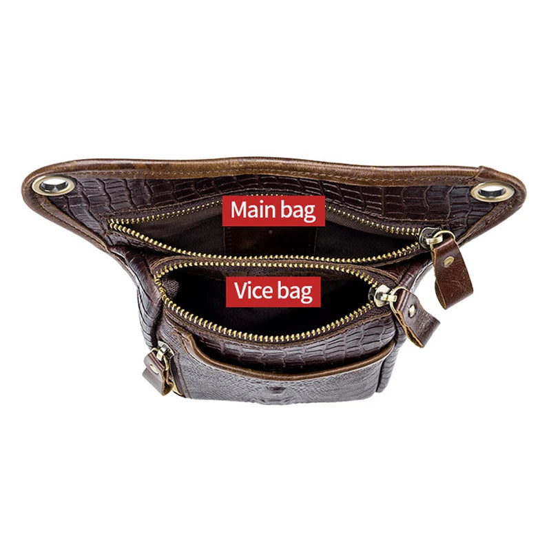 Genuine Leather Multifunction Design Rider Waist Belt