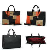 Load image into Gallery viewer, Classy Patchwork Leisure Satchel
