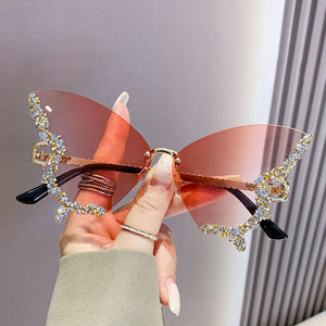 Butterfly Bling Winged Sunglasses