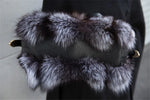 Load image into Gallery viewer, Authentic Silver Fox Fur Messenger Bag
