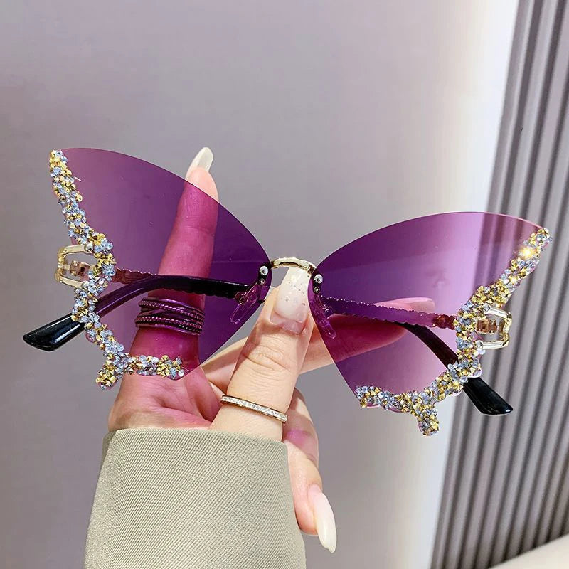 Butterfly Bling Winged Sunglasses