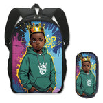 Load image into Gallery viewer, 2 Piece Black Youth Excellence Backpack
