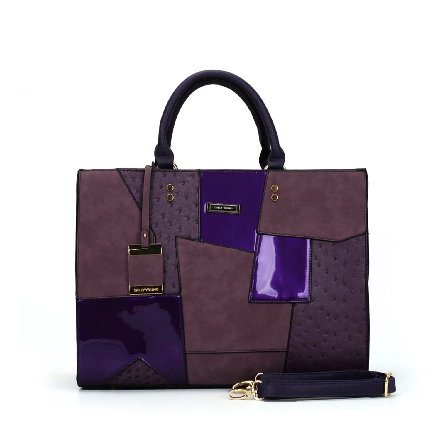 Classy Patchwork Leisure Satchel