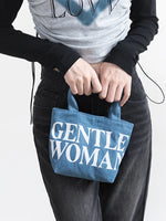 Load image into Gallery viewer, GENTLE WOMAN Mini Denim Tote
