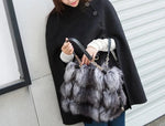 Load image into Gallery viewer, Authentic Silver Fox Fur Messenger Bag
