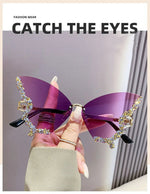 Load image into Gallery viewer, Butterfly Bling Winged Sunglasses
