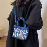 Load image into Gallery viewer, GENTLE WOMAN Personality Mini Canvas Tote
