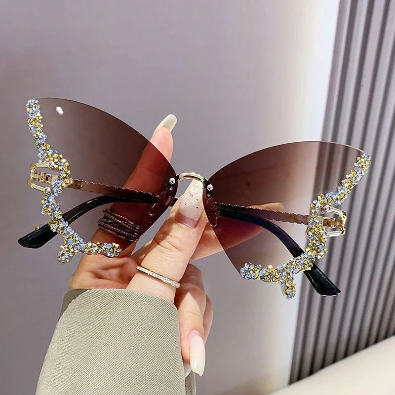 Butterfly Bling Winged Sunglasses