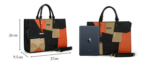 Classy Patchwork Leisure Satchel