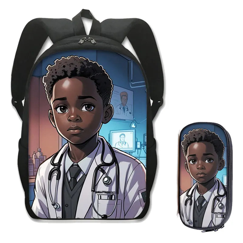 2 Piece Black Youth Excellence Backpack