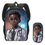 Load image into Gallery viewer, 2 Piece Black Youth Excellence Backpack
