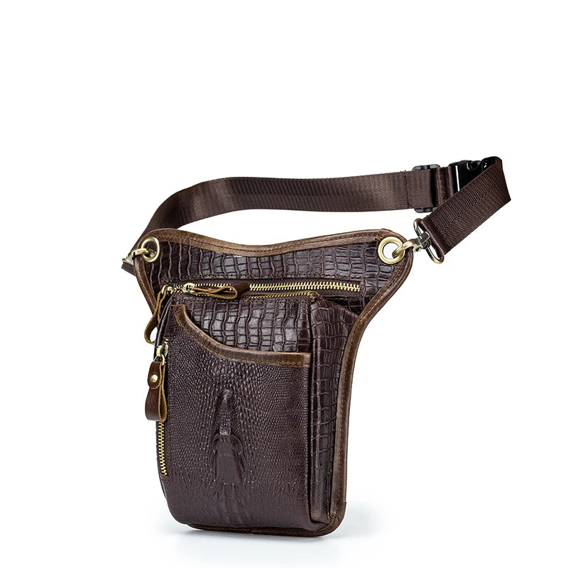 Genuine Leather Multifunction Design Rider Waist Belt