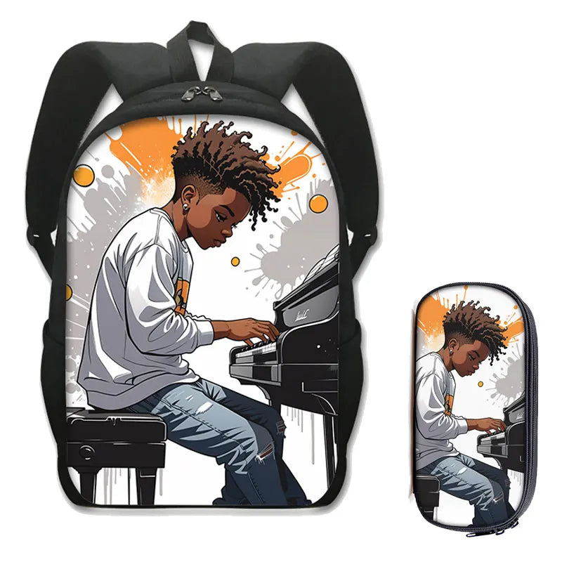 2 Piece Black Youth Excellence Backpack