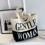 Load image into Gallery viewer, GENTLE WOMAN Two Tone Tote Bag
