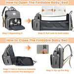 Load image into Gallery viewer, 3-N-1 Convertible Baby Crib Backpack
