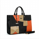 Load image into Gallery viewer, Classy Patchwork Leisure Satchel
