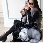 Load image into Gallery viewer, High-End Luxury Fox Fur and Leather handbag
