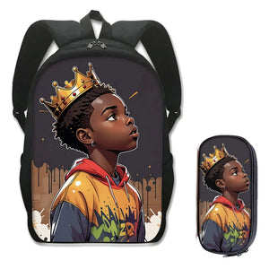 2 Piece Black Youth Excellence Backpack