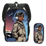 Load image into Gallery viewer, 2 Piece Black Youth Excellence Backpack
