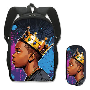 2 Piece Black Youth Excellence Backpack