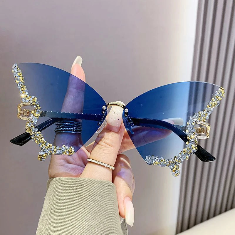 Butterfly Bling Winged Sunglasses