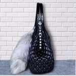 Load image into Gallery viewer, High-End Luxury Fox Fur and Leather handbag
