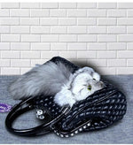 Load image into Gallery viewer, High-End Luxury Fox Fur and Leather handbag
