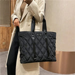 Load image into Gallery viewer, Quilted Lattice Tote Bag
