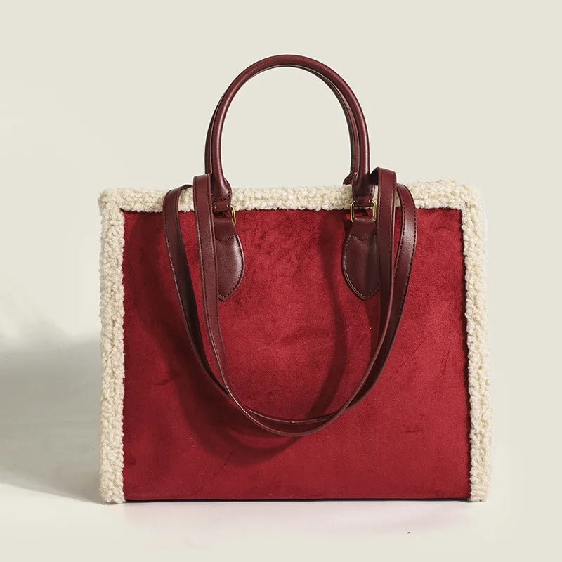 Classic Faux Shearling Tote