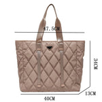 Load image into Gallery viewer, Quilted Lattice Tote Bag
