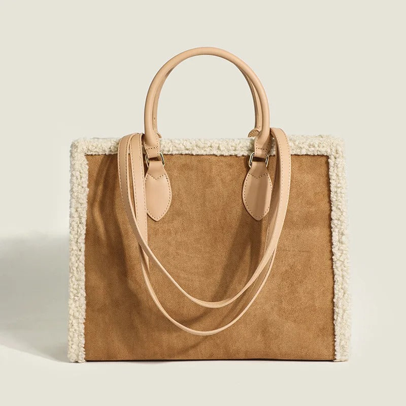 Classic Faux Shearling Tote