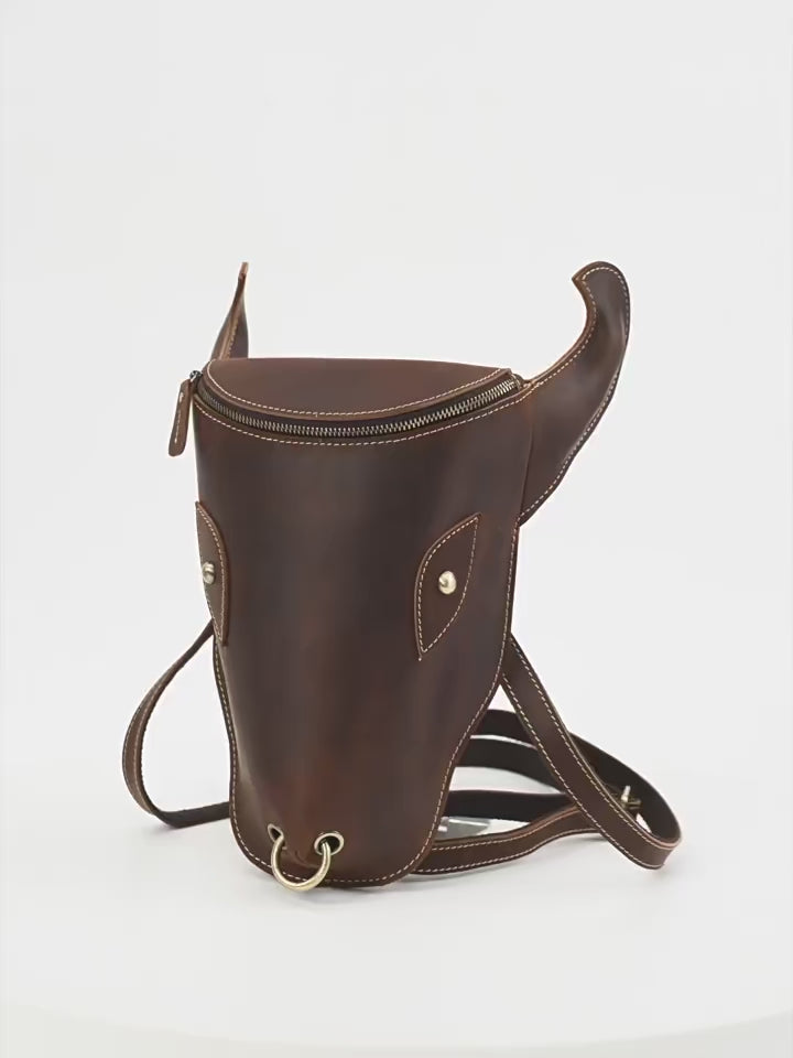 Bullhead Genuine Leather Backpack