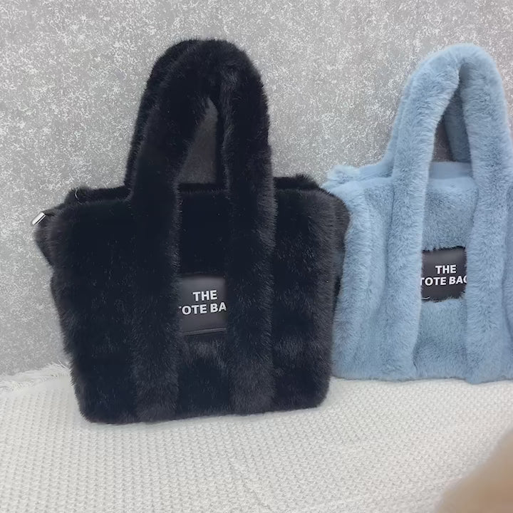 Luxury Faux Fur Tote Bag