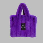 Load image into Gallery viewer, Luxury Faux Fur Tote Bag
