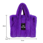 Load image into Gallery viewer, Luxury Faux Fur Tote Bag
