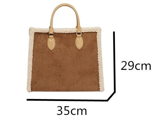 Classic Faux Shearling Tote