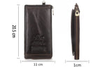 Load image into Gallery viewer, Genuine Leather RFID  Clutch Wallet
