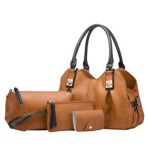 4 Pc Hobo Tote Bag Set