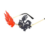 Load image into Gallery viewer, Rimless Dragon Phoenix Sunglasses

