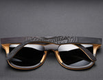 Load image into Gallery viewer, Skateboard Carved Wood Designer Sunglasses
