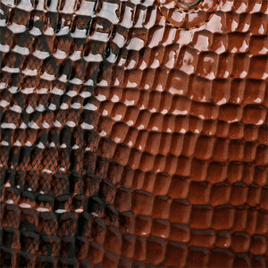3 Piece Patent Leather Alligator Design Set